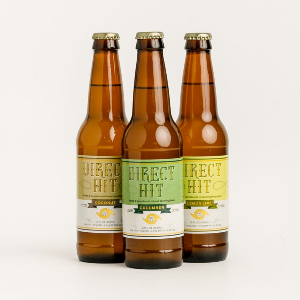 Direct Hit Cannabis Infused Sparkling Water – BakPak