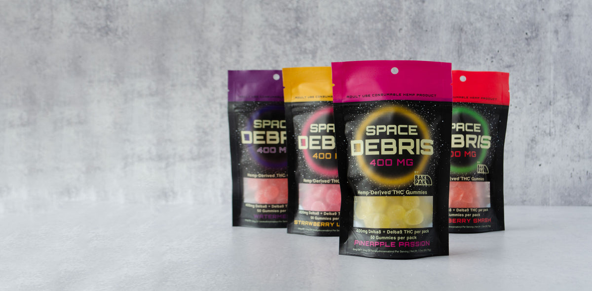 D8 Rhc Gummies Space Debris D8+D9 THC Gummies – BakPak