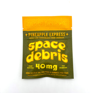 COMING SOON - Space Debris Live Resin Pineapple Express 40mg D9 THC